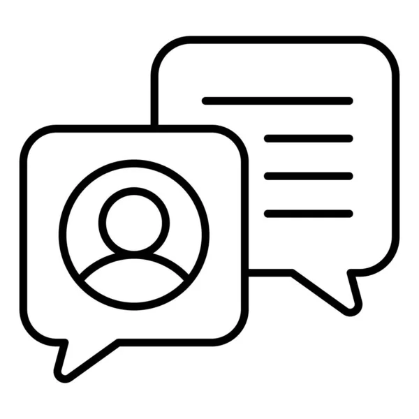 Conversazione Finanza Related Vector Line Icon Colpo Modificabile Pixel Perfetto — Vettoriale Stock