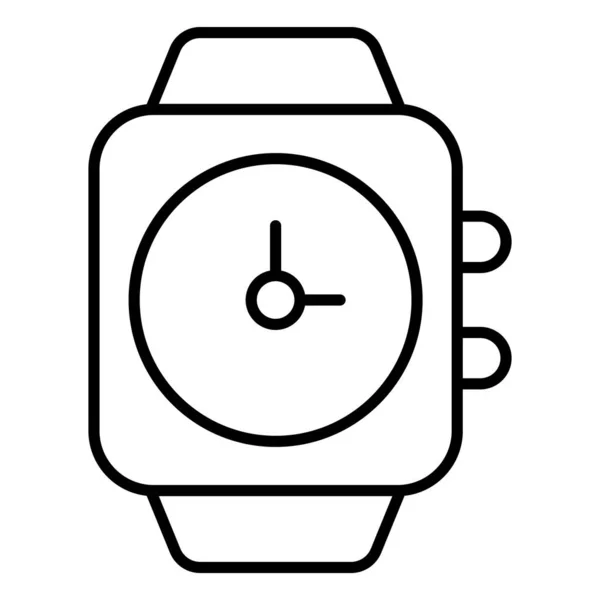 Smart Watch Finance Connexes Icône Ligne Vectorielle Pixel Avc Modifiable — Image vectorielle