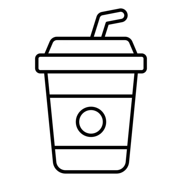 Drink Finance Related Vector Line Icon Pixel Curso Editável Perfeito — Vetor de Stock