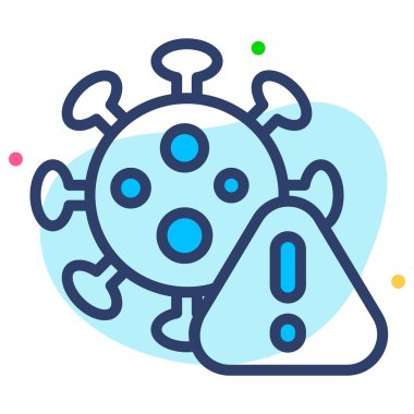 Coronavirus Sağlık Hizmetleri Tıbbi, vektör grafik resimleme simgesi.