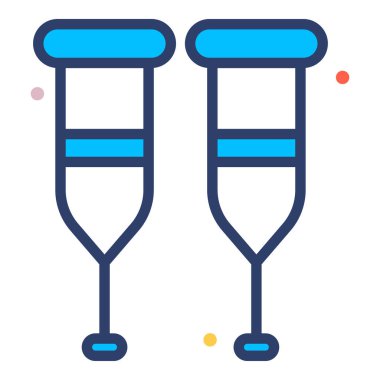 Uyanış Çubukları Sağlık Hizmetleri Tıbbi, vektör grafik resimleme simgesi.