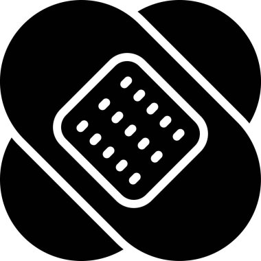 Sıva Sağlık Sigortası, vektör grafik resimleme simgesi.