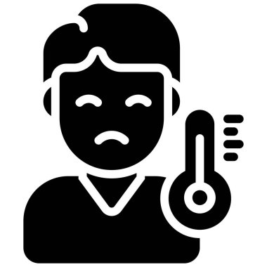 Hasta Çocuk Sağlık Hizmetleri, vektör grafik resimleme simgesi.