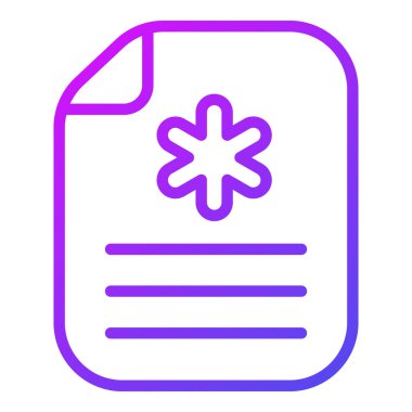 Belge Sağlık Servisi Tıbbi, vektör Grafik İllüstrasyon Simgesi.