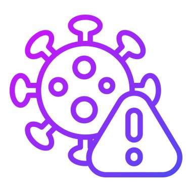 Coronavirus Sağlık Hizmetleri Tıbbi, vektör grafik resimleme simgesi.