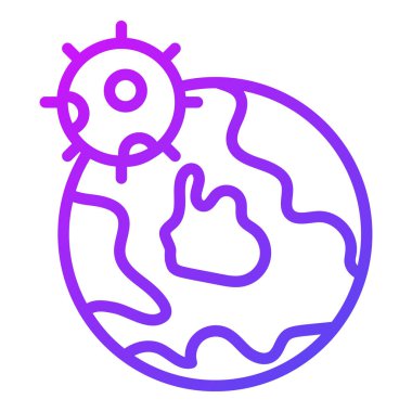 Corona Australis Sağlık Hizmetleri Tıbbi, vektör grafik resimleme simgesi.