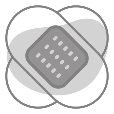 Sıva Sağlık Sigortası, vektör grafik resimleme simgesi.