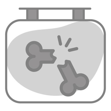 X Ray Bones Sağlık Servisi, vektör grafik resimleme simgesi.