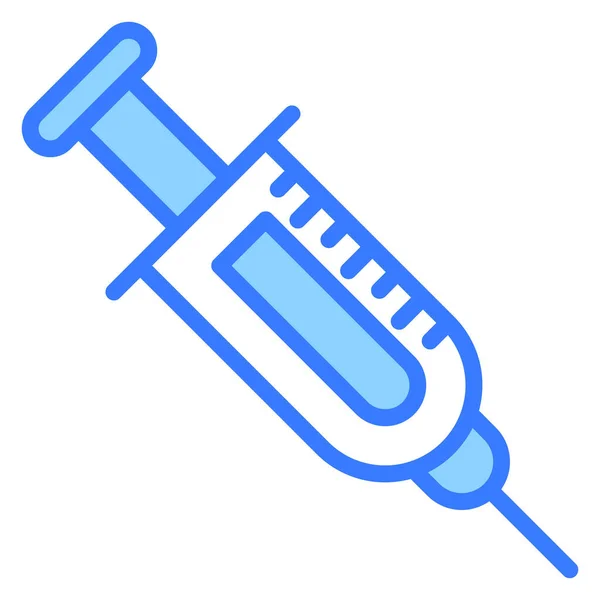 Syringe Healthcare Medical Vector Graphic Illustration Icon — Stock Vector