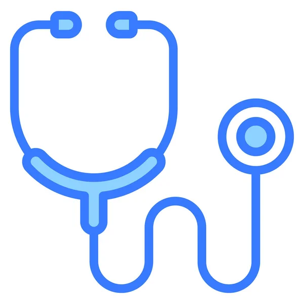 Stethoscope Zdravotnictví Lékařství Vektorová Grafika Ikona — Stockový vektor