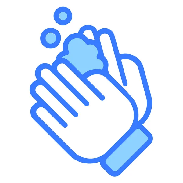 Cuidados Médicos Lavar Mãos Vetor Gráfico Icon Ilustração — Vetor de Stock
