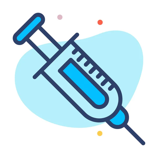 Syringe Healthcare Medical Vector Graphic Illustration Icon — стоковий вектор