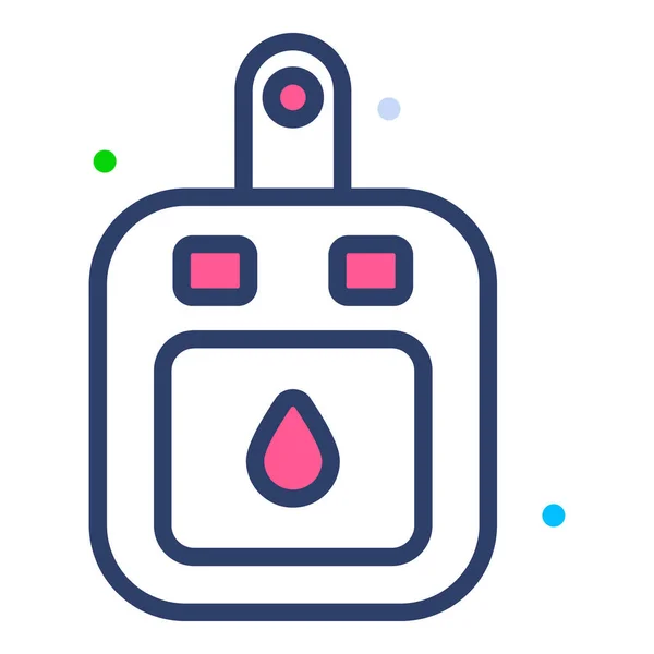 Glucometer Healthcare Medical Vector Graphic Illustration Icon — 스톡 벡터