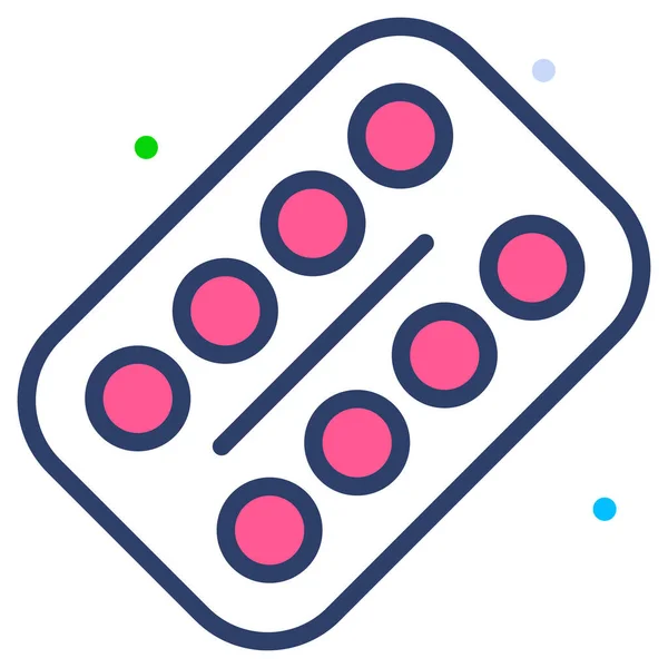Pills Healthcare Vector Graphic Illustration Icon — 스톡 벡터