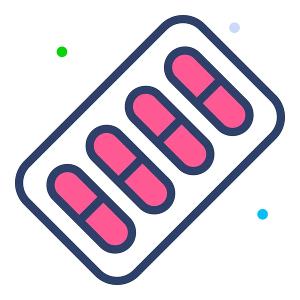 Pills Healthcare Vector Graphic Illustration Icon — 스톡 벡터