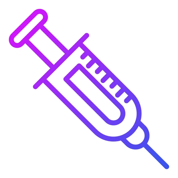 Spruta Sjukvård Medicin Vektor Grafisk Illustration Ikon — Stock vektor