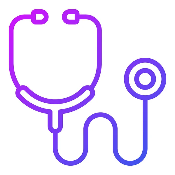 Stetoskop Sjukvård Medicin Vektor Grafisk Illustration Ikon — Stock vektor