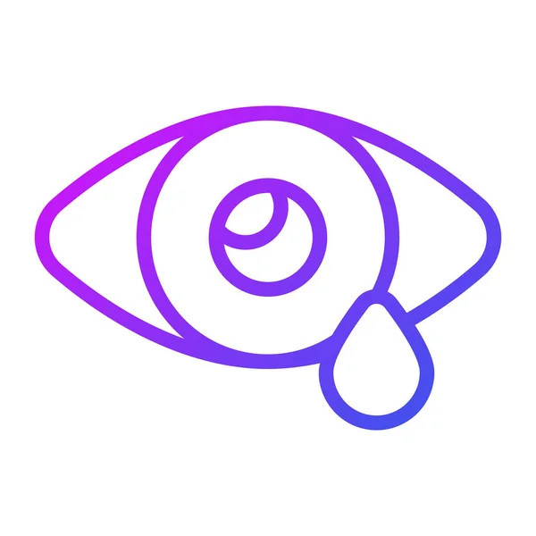 Eye Healthcare Medical Vektor Grafika Illusztráció Ikon — Stock Vector