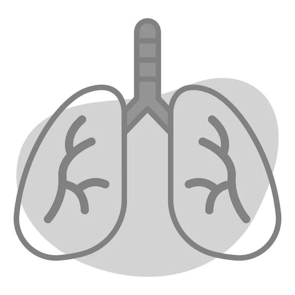 Lunges Healthcare Medical Vektorgrafik Illustration Icon — Stockvektor