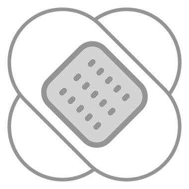 Sıva Sağlık Sigortası, vektör grafik resimleme simgesi.