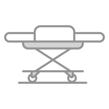 Sedye Sağlık Servisi, vektör Grafik İllüstrasyon Simgesi.