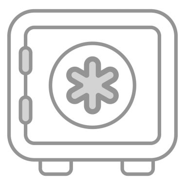 Güvenli Kutu Sağlık Servisi, vektör Grafik İllüstrasyon Simgesi.