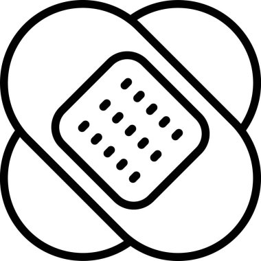 Sıva Sağlık Sigortası, vektör grafik resimleme simgesi.