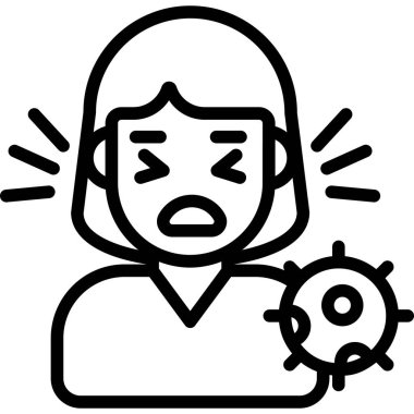 Corona Australis Sağlık Hizmetleri Tıbbi, vektör grafik resimleme simgesi.