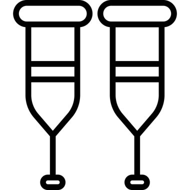 Uyanış Çubukları Sağlık Hizmetleri Tıbbi, vektör grafik resimleme simgesi.