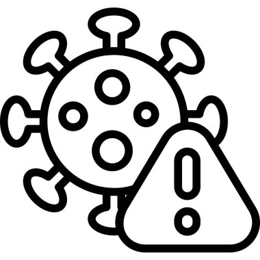 Coronavirus Sağlık Hizmetleri Tıbbi, vektör grafik resimleme simgesi.