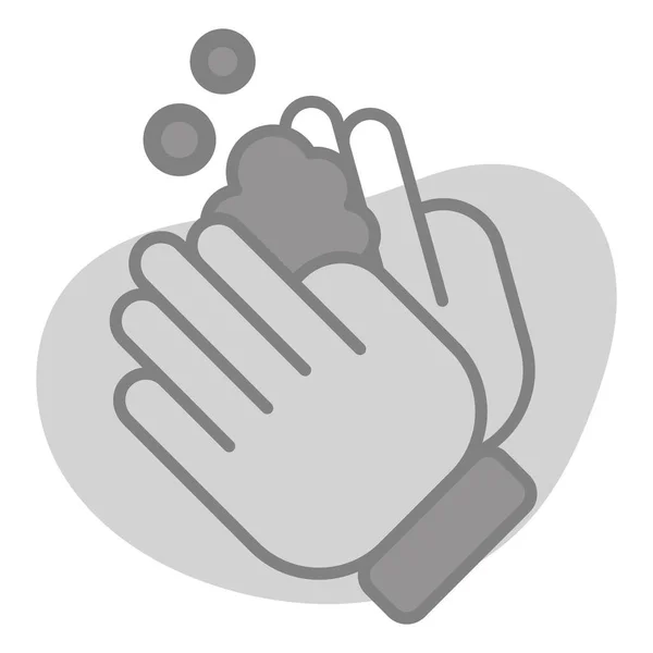 Hand Tvätt Sjukvård Vektor Grafisk Illustration Ikon — Stock vektor