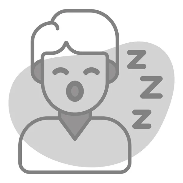 Cuidados Saúde Dormindo Ícone Gráfico Ilustração Médica Vetorial — Vetor de Stock