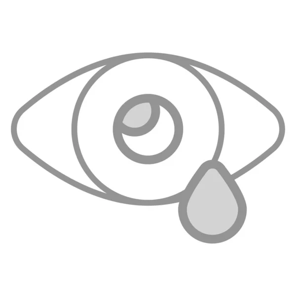 Icona Illustrazione Grafica Vettoriale Medica Sanità Dell Occhio — Vettoriale Stock