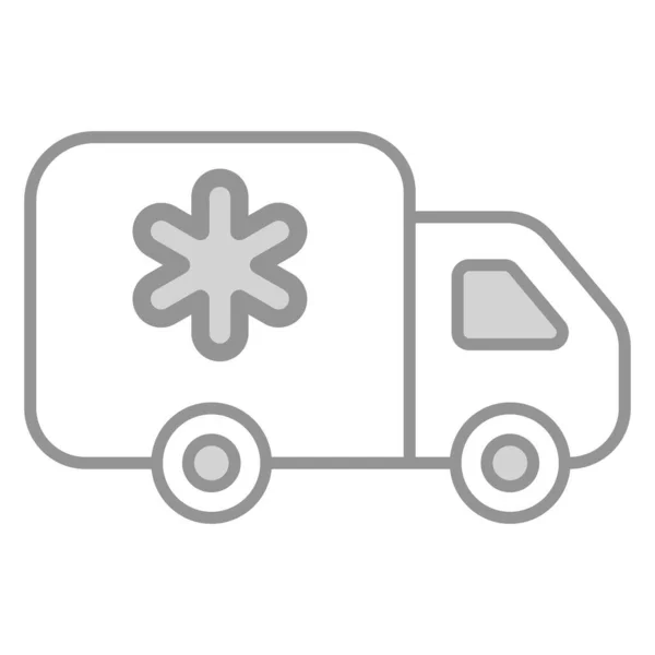 Ambulanza Sanità Medico Grafica Vettoriale Illustrazione Icona — Vettoriale Stock