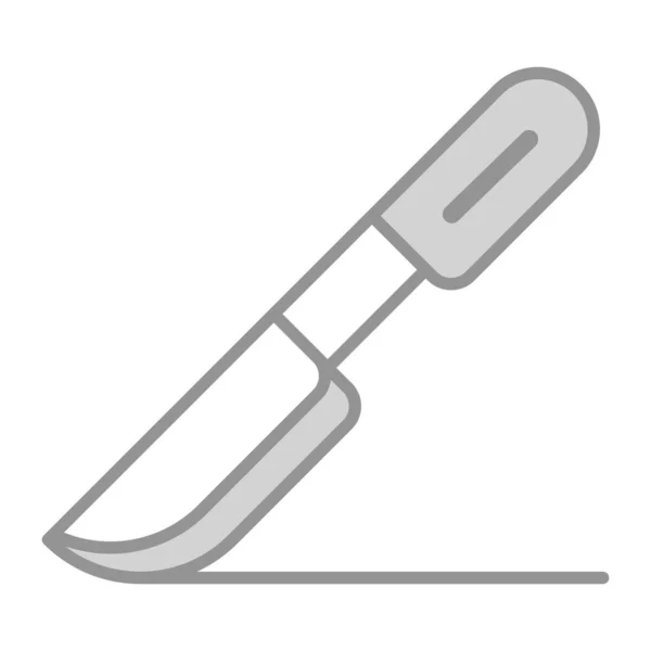 Медицинский Скальпельный Нож Векторная Графическая Икона — стоковый вектор
