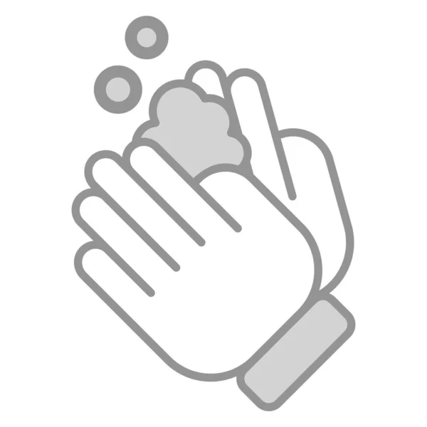 Hand Tvätt Sjukvård Vektor Grafisk Illustration Ikon — Stock vektor
