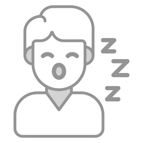 Cuidados Saúde Dormindo Ícone Gráfico Ilustração Médica Vetorial — Vetor de Stock
