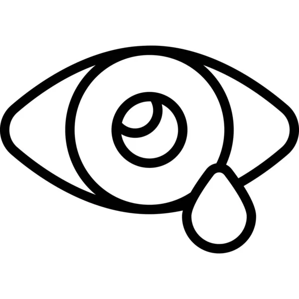 Eye Healthcare Medical Grafika Wektorowa Ikona Ilustracji — Wektor stockowy