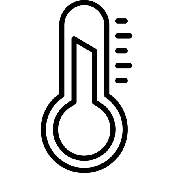 温度計医療 ベクトルグラフィックイラストアイコン — ストックベクタ