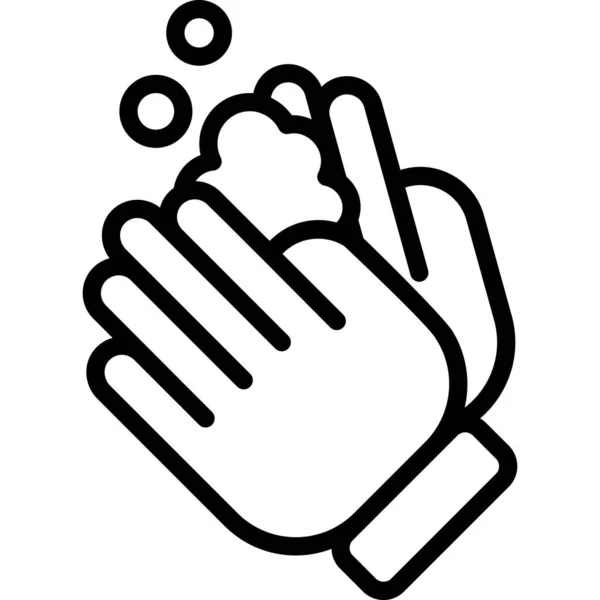 Lavage Des Mains Santé Médical Vectoriel Graphique Illustration Icône — Image vectorielle