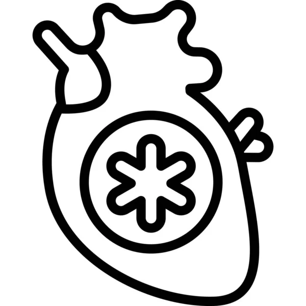 Soins Santé Cardiaque Illustration Médicale Vectorielle Icône — Image vectorielle