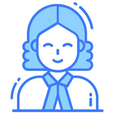 Yargıç simgesi, tek Avatar vektör illüstrasyonu