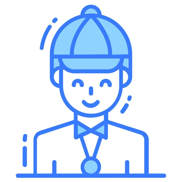 Salesman Icon Single Avatar Vector Illustration — Stock Vector