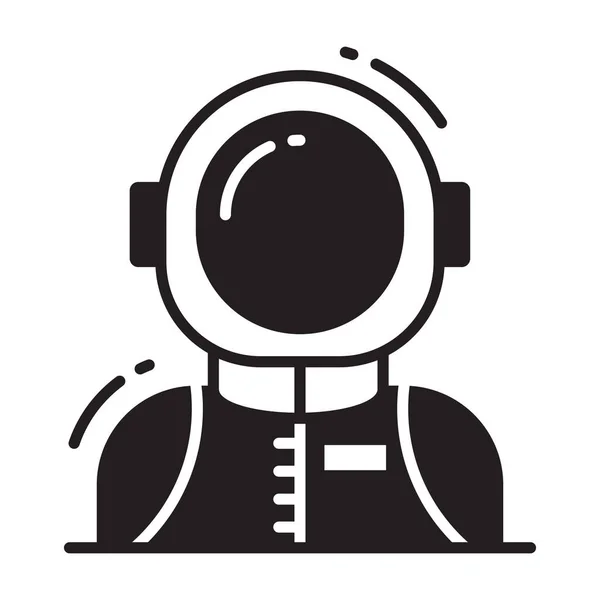 stock vector spaceman icon, single avatar vector illustration