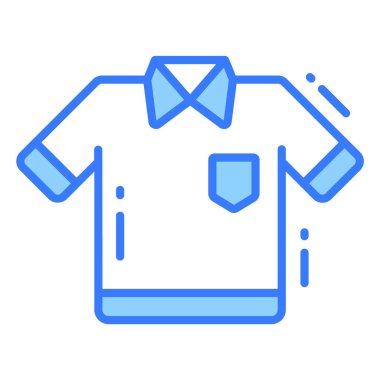 Gömlek simgesi, moda biçimi, Beyaz Arkaplanda izole edilmiş, Stock vektör çizimleri.