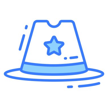 hat simgesi, moda biçimi, Beyaz Arkaplanda izole edilmiş, Stock vektör çizimleri.