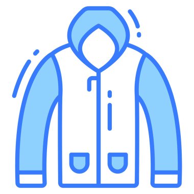 Kaput simgesi, moda biçimi, Beyaz Arkaplanda izole edilmiş, Stock vektör çizimleri.