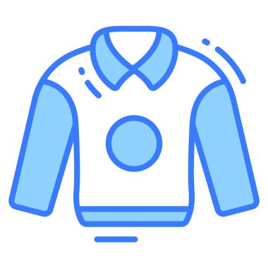 sweatshirt simgesi, moda biçimi, Beyaz Arkaplanda izole edilmiş, Stock vektör çizimleri.