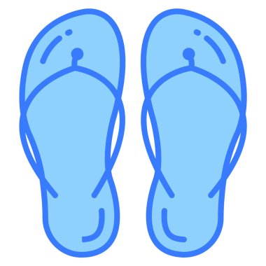 terlik simgesi, moda biçimi, Beyaz Arkaplanda izole edilmiş, Stock vektör çizimleri.