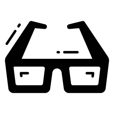 Gözlük simgesi, moda biçimi, Beyaz Arkaplanda izole edilmiş, Stock vektör çizimleri.